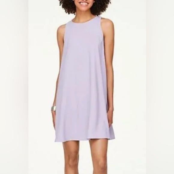 LOFT Outlet Women’s Lavender Ruffle Back Swing Dress – Size XL - Picture 2 of 6